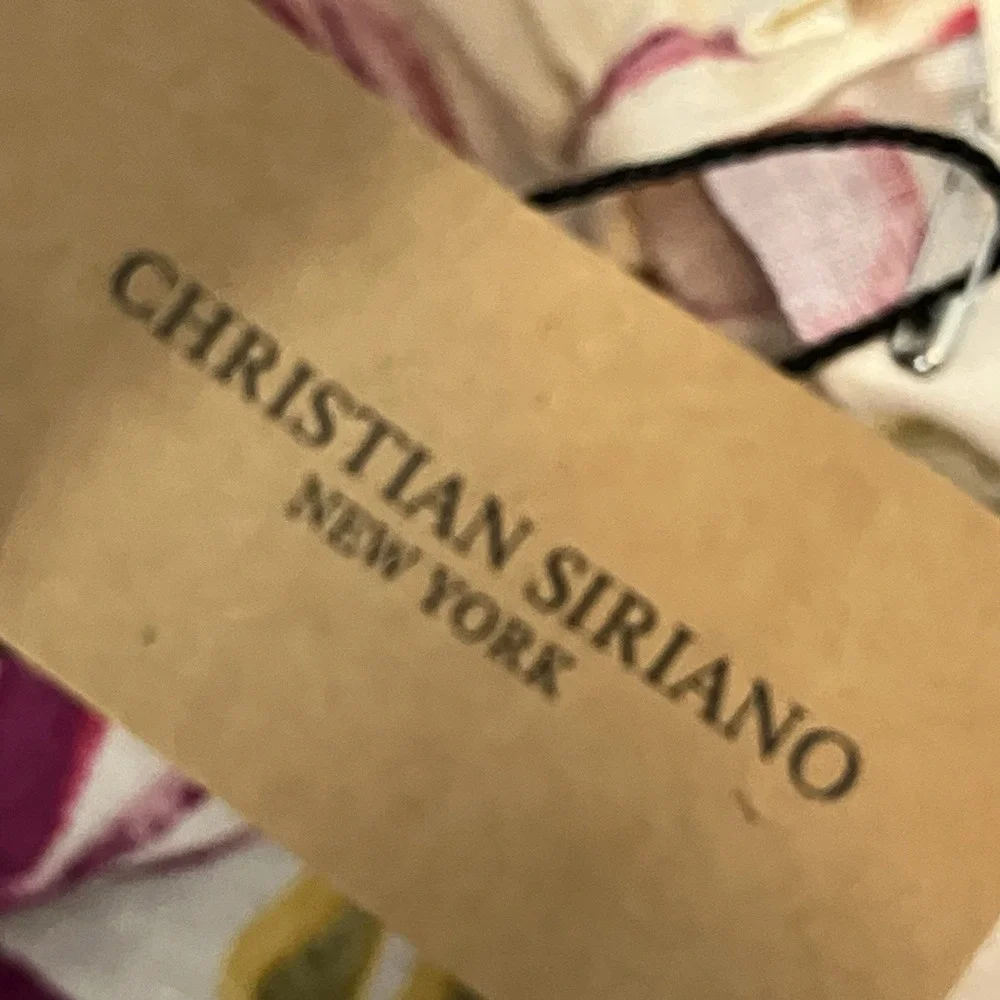 Christian Siriano Skirt Womens Size M Multicolor Tropical Wrap Linen‎ Blend
